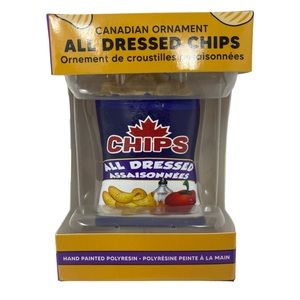 Main and Local Canadian All Dressed Chips Christmas Ornament